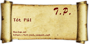 Tót Pál névjegykártya